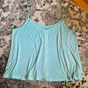 4/25$ American Eagle AE Crop Button Tank Top